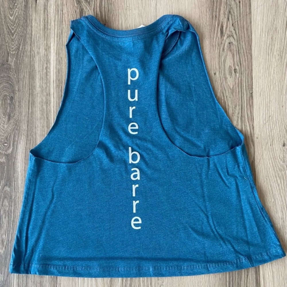 Pure Barre Cropped Racerback Muscle Tank